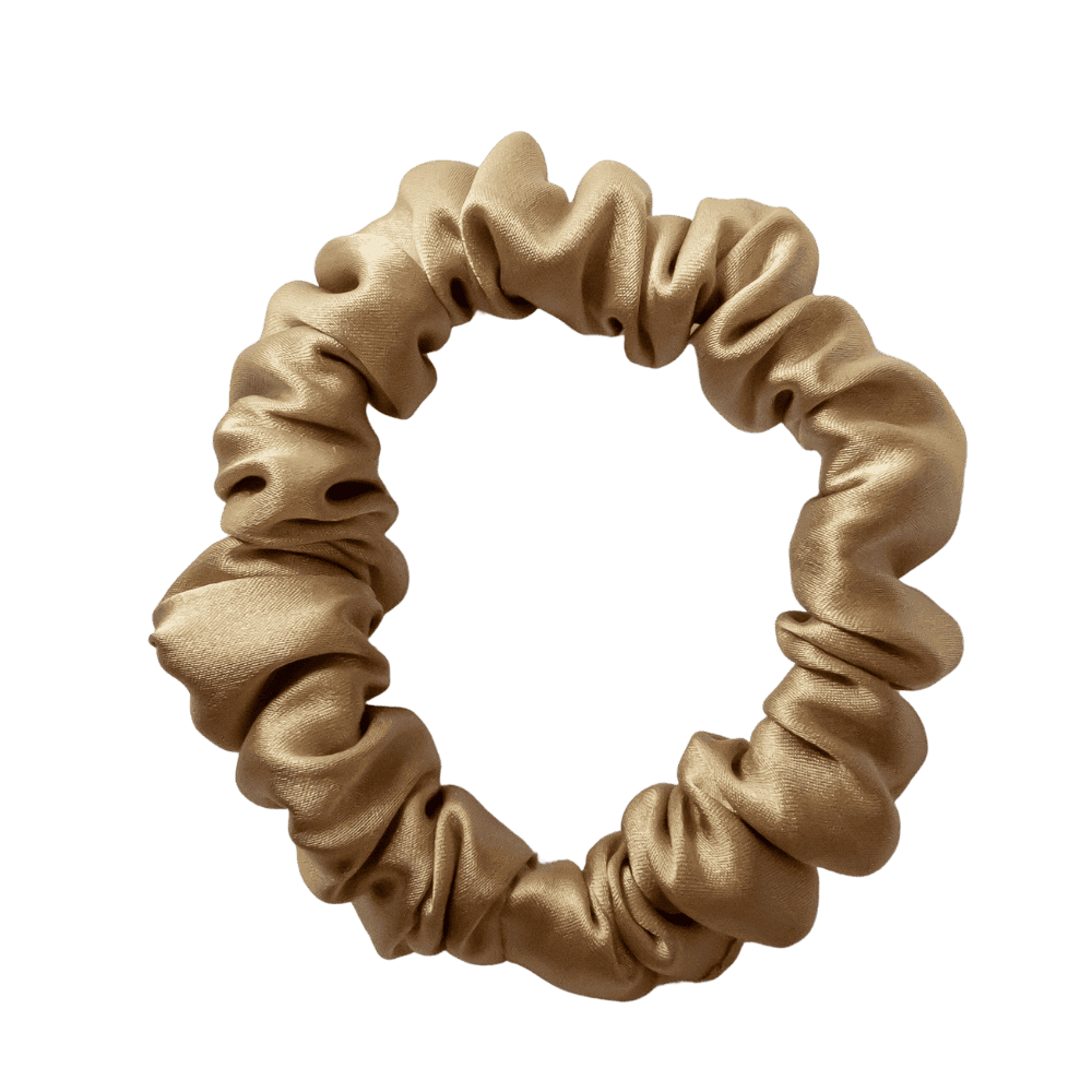 Cream Light Silk Scrunchie – Handmade Natural Silk Hair Tie