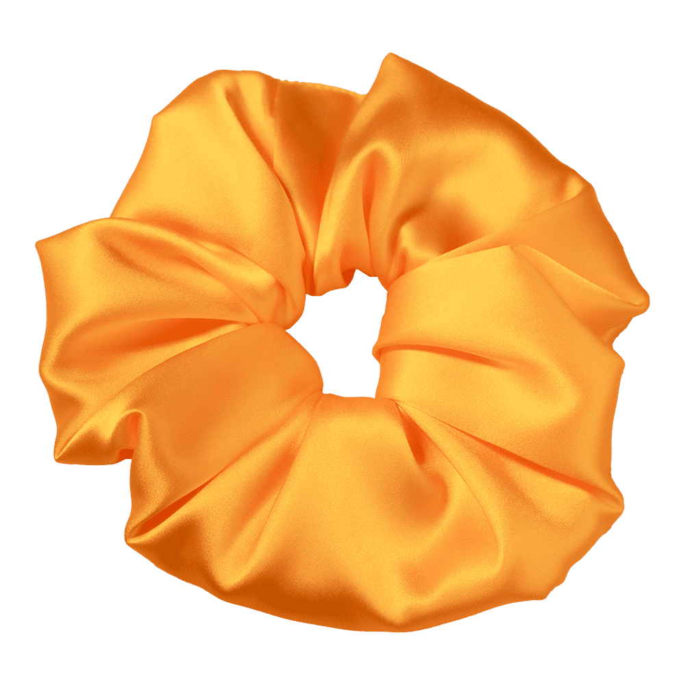 Mandarin Silk Scrunchie – Handmade Natural Silk Hair Tie