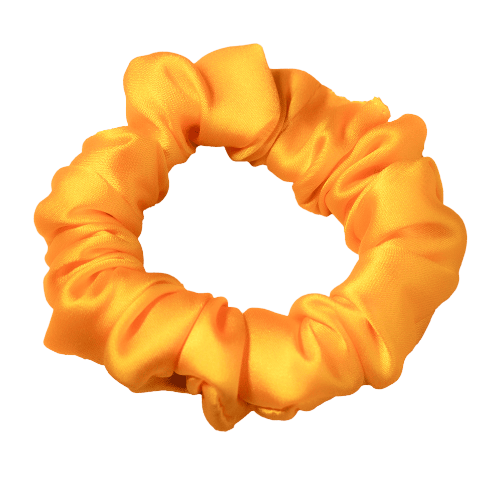 Mandarin Silk Scrunchie – Handmade Natural Silk Hair Tie