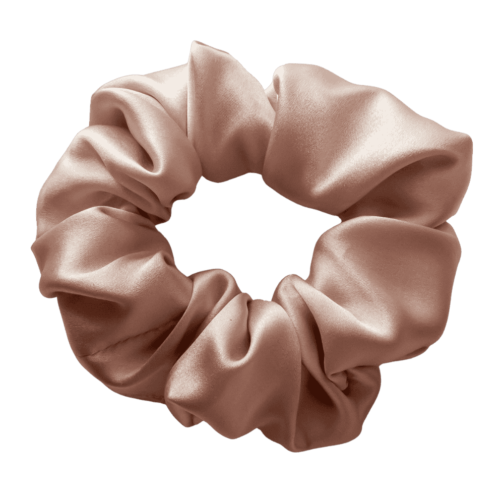 Misty Rose Silk Scrunchie – Handmade Natural Silk Hair Tie