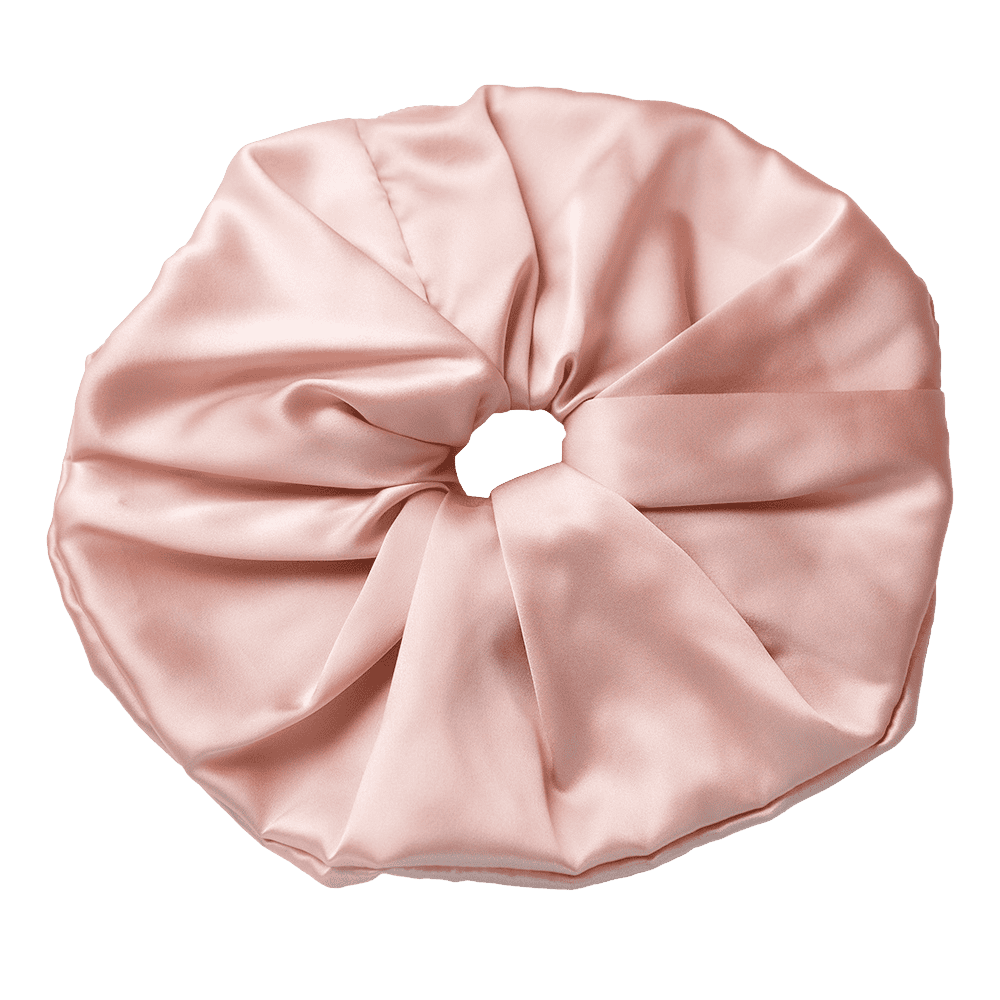 Misty Rose Silk Scrunchie – Handmade Natural Silk Hair Tie