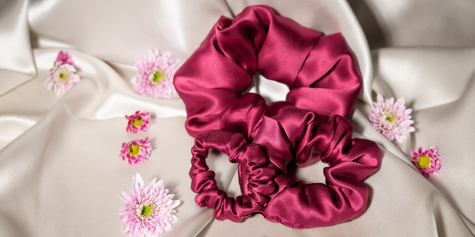 L – Large Silk Scrunchies
