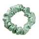 Aqua Pearl Silk Scrunchie  Handmade Pure Silk Hair Scrunchie