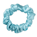 Baby Blue Silk Scrunchie –Handmade Pure Silk Hair Scrunchie