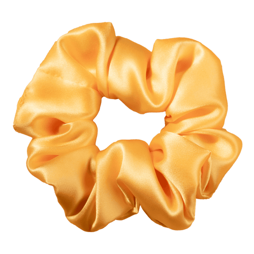 California Peach Silk Scrunchie Handmade Pure Silk Hair Scrunchie