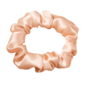 Peach Pink Silk Scrunchie  Handmade Pure Silk Hair Scrunchie