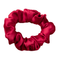 Ruby Red Silk Scrunchie Handmade Pure Silk Hair Scrunchie