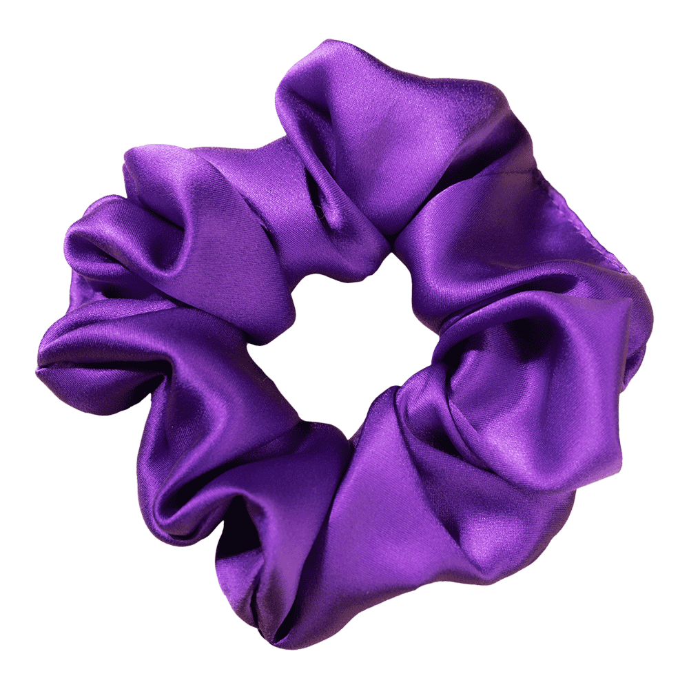 Ultraviolet Silk Scrunchie – Handmade Natural Silk Hair Accessory
