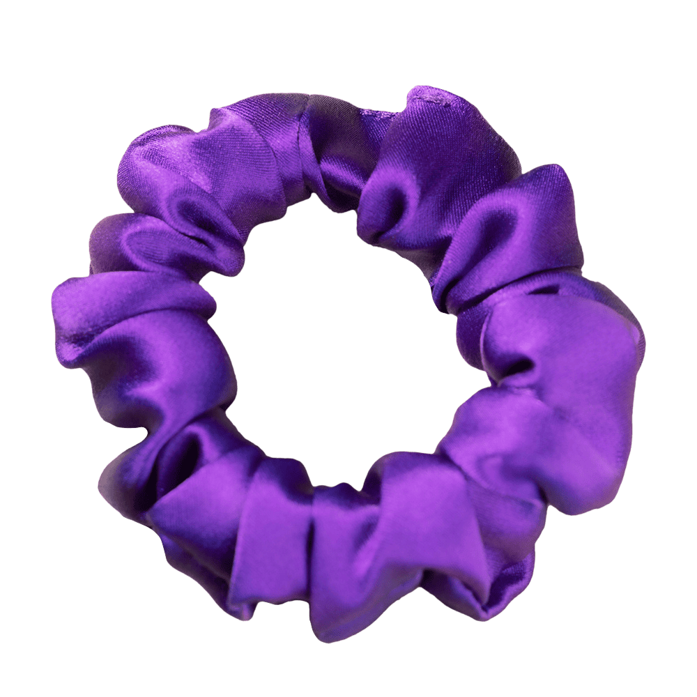 Ultraviolet Silk Scrunchie – Handmade Natural Silk Hair Accessory